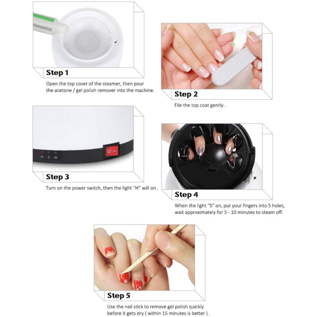 Removedor Uñas de Gel a Vapor